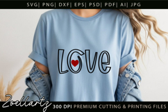 Valentine's Day SVG PNG EPS DXF Love Heart SVG for Cricut Product Image 2