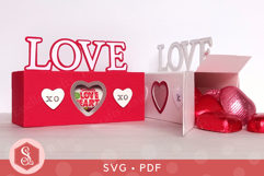 LOVE Treat Box SVG and PDF Templates Product Image 2