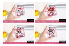 Valentine Magnet Bundle Dog Sublimation Fridge Magnet PNG