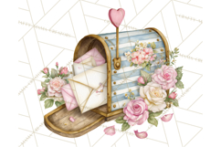 Romantic Valentine Letters &amp; Mail PNG Cute Stationery Product Image 2