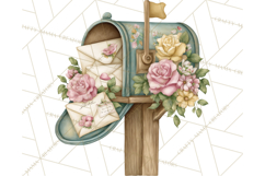 Romantic Valentine Letters &amp; Mail PNG Cute Stationery Product Image 2