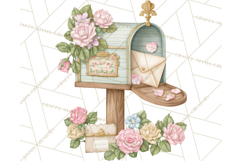 Romantic Valentine Letters &amp; Mail PNG Cute Stationery Product Image 2