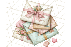 Romantic Valentine Letters &amp; Mail PNG Cute Stationery Product Image 4