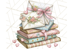 Romantic Valentine Letters &amp; Mail PNG Cute Stationery Product Image 5