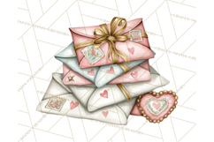 Romantic Valentine Letters &amp; Mail PNG Cute Stationery Product Image 2