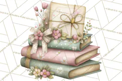 Whimsical Valentine Mail Clipart PNG Floral Letters Product Image 2
