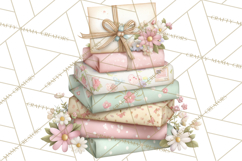 Whimsical Valentine Mail Clipart PNG Floral Letters Product Image 5