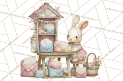 Whimsical Valentine Mail Clipart PNG Floral Letters Product Image 2