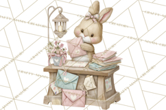 Whimsical Valentine Mail Clipart PNG Floral Letters Product Image 3