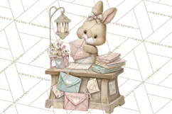 Whimsical Valentine Mail Clipart PNG Floral Letters Product Image 3