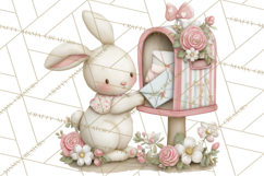 Whimsical Valentine Mail Clipart PNG Floral Letters Product Image 5