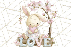 Whimsical Valentine Mail Clipart PNG Floral Letters Product Image 2