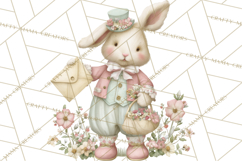 Whimsical Valentine Mail Clipart PNG Floral Letters Product Image 5