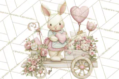 Whimsical Valentine Mail Clipart PNG Floral Letters Product Image 2