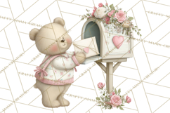 Whimsical Valentine Mail Clipart PNG Floral Letters Product Image 3