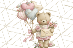 Whimsical Valentine Mail Clipart PNG Floral Letters Product Image 5
