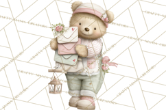 Whimsical Valentine Mail Clipart PNG Floral Letters Product Image 2