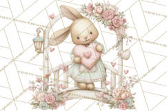 Whimsical Valentine Mail Clipart PNG Floral Letters Product Image 4