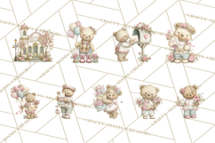 Whimsical Valentine Mail Clipart PNG Floral Letters Product Image 3