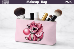 Makeup Bag Sublimation | Dinosaur Bubble Gum Sublimation Product Image 1