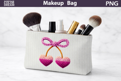 Makeup Bag Sublimation | Cherry Valentine Sublimation Product Image 1