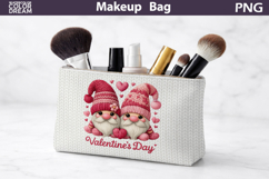 Makeup Bag Sublimation | Gnomes Valentine Sublimation Product Image 1