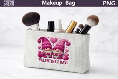 Makeup Bag Sublimation | Gnomes Valentine Sublimation Product Image 1