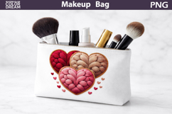 Makeup Bag Sublimation | Valentine Heart Sublimation Product Image 1