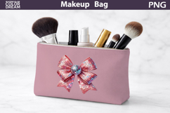 Makeup Bag Sublimation | Sequins Bow Sublimation Product Image 1
