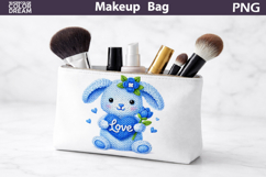 Makeup Bag Sublimation | Bunny Heart Sublimation Product Image 1