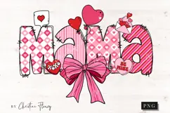 Valentine Mama Coquette PNG, Valentines Day PNG Product Image 4