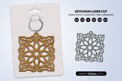 Valentine Mandala Keychain SVG | Laser Cut File Product Image 3