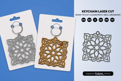Valentine Mandala Keychain SVG | Laser Cut File Product Image 2