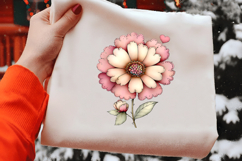 Valentine Marigold Flower Clipart Product Image 2