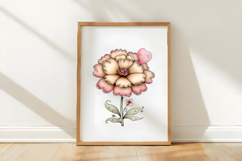 Valentine Marigold Flower Clipart Product Image 3