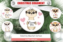 Christmas Ornaments Valentine Meerkat Cartoon Product Image 1