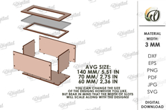 Valentine&#039;s Day Mini Boxes Bundle Laser Cut. Candy Box SVG Product Image 4