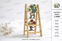 Valentine Mini Ladders Bundle Laser Cut. Stand Decor SVG Product Image 10