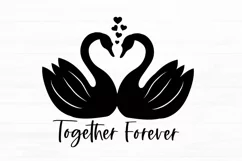 Valentines Day SVG Love Quote SVG Heart Together Forever SVG Product Image 3