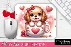 Valentine Mousepad for Dog Lovers - Dog Sublimation Design