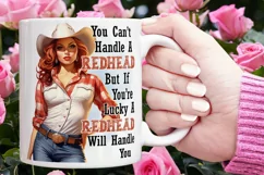 Sassy Sexy Cowgirl Redhead Quote Country Sublimation Png Product Image 3