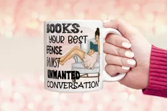Funny Girl Reading Books Tumbler Sublimation Png Product Image 4