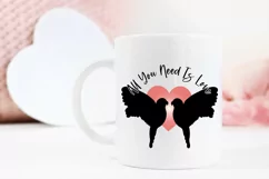 All You Need Is Love SVG Valentines Day SVG Love Quote SVG Product Image 3