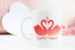Valentines Day SVG Love Quote SVG Heart Together Forever SVG Product Image 2