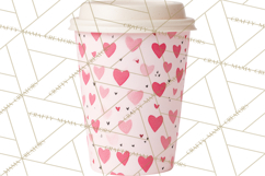 Valentine Coffee Mugs Clipart Cute Cozy &amp; Glam Hot Drink PNG Product Image 2