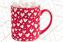 Valentine Coffee Mugs Clipart Cute Cozy &amp; Glam Hot Drink PNG Product Image 5