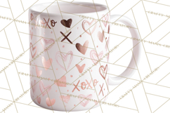 Valentine Coffee Mugs Clipart Cute Cozy &amp; Glam Hot Drink PNG Product Image 3