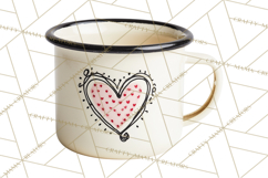 Valentine Coffee Mugs Clipart Cute Cozy &amp; Glam Hot Drink PNG Product Image 4