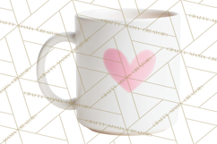 Valentine Coffee Mugs Clipart Cute Cozy &amp; Glam Hot Drink PNG Product Image 4