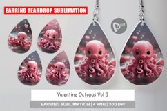 Earring Teardrop Valentine Octopus Product Image 1